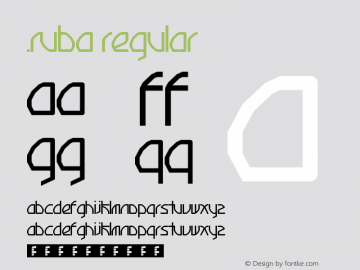.Ruba Regular Version 1.0 Font Sample