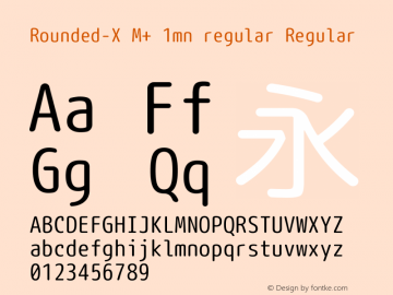 Rounded-X M+ 1mn regular Regular Version 1.057.20140107图片样张