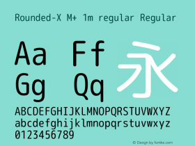 Rounded-X M+ 1m regular Regular Version 1.057.20131215图片样张