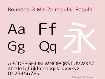 Rounded-X M+ 2p regular Regular Version 1.057.20140107图片样张