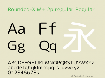 Rounded-X M+ 2p regular Regular Version 1.058.20140226图片样张