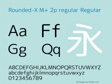Rounded-X M+ 2p regular Regular Version 1.058.20140812图片样张