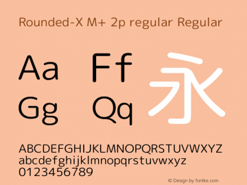 Rounded-X M+ 2p regular Regular Version 1.059.20150110图片样张