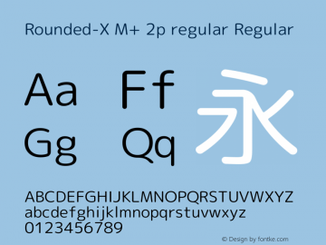 Rounded-X M+ 2p regular Regular Version 1.059.20150529图片样张