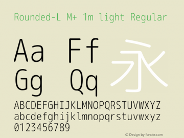 Rounded-L M+ 1m light Regular Version 1.056图片样张