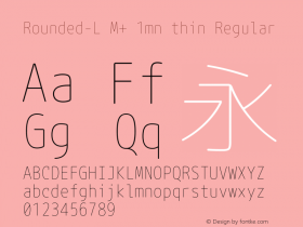 Rounded-L M+ 1mn thin Regular Version 1.057.20131215图片样张