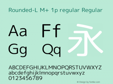 Rounded-L M+ 1p regular Regular Version 1.057.20140107图片样张