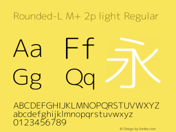 Rounded-L M+ 2p light Regular Version 1.058.20140812图片样张