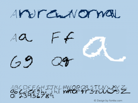 Andrew Normal 1.0 Tue Nov 18 20:47:40 1997 Font Sample