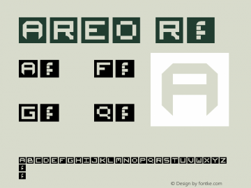 AREO Regular Version 1.0 Font Sample