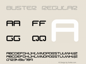 Buster Regular Altsys Metamorphosis:18.02.2003 Font Sample