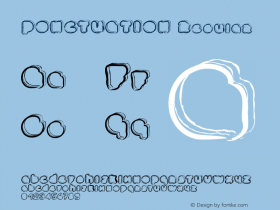 PONCTUATION Regular Version 001.000 Font Sample