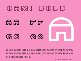 Oami Bold 001.000图片样张