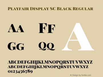 Playfair Display SC Black Regular Version 1.002;PS 001.002;hotconv 1.0.70;makeotf.lib2.5.58329; ttfautohint (v0.93) -l 42 -r 42 -G 200 -x 14 -w 