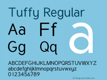 Tuffy Regular Version 001.280 Font Sample