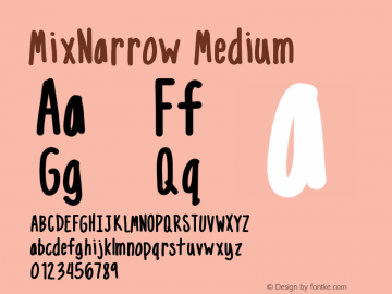 MixNarrow Medium Version 001.000图片样张