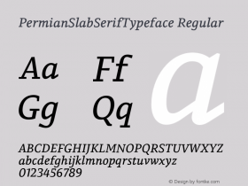 PermianSlabSerifTypeface Regular Version 1.000图片样张