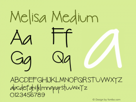 Melisa Medium Version 001.000图片样张