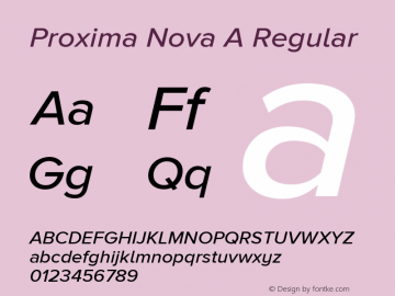 Proxima Nova A Regular Version 2.008; Proxima Nova A Medium Italic;com.myfonts.easy.marksimonson.proxima-nova.a-medium-italic.wfkit2.version.4n1y Font Sample