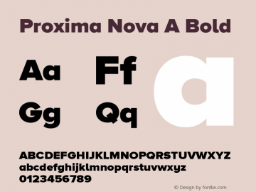 Proxima Nova A Bold Version 2.008; Proxima Nova A Black;com.myfonts.easy.marksimonson.proxima-nova.a-black.wfkit2.version.4mZp Font Sample