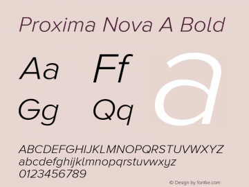 Proxima Nova A Bold Version 2.008; Proxima Nova A Light Italic;com.myfonts.easy.marksimonson.proxima-nova.a-light-it.wfkit2.version.4n1w图片样张