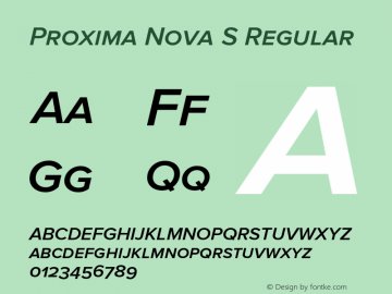 Proxima Nova S Regular Version 2.008; Proxima Nova S Semibold Italic;com.myfonts.easy.marksimonson.proxima-nova.s-semibold-it.wfkit2.version.4n2W Font Sample