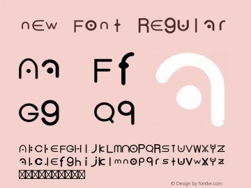 new Font Regular Version 1.000;PS 001.000;hotconv 1.0.70;makeotf.lib2.5.58329图片样张