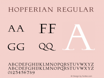 Hopferian Regular Version 1.200图片样张