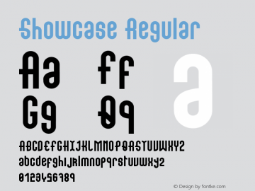 Showcase Regular Version 1.000 Font Sample