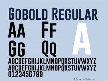 Gobold Regular Version 1.10 October 9, 2014 Font Sample