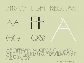 STRAITS Light Regular Version 1.000;PS 001.001;hotconv 1.0.56图片样张