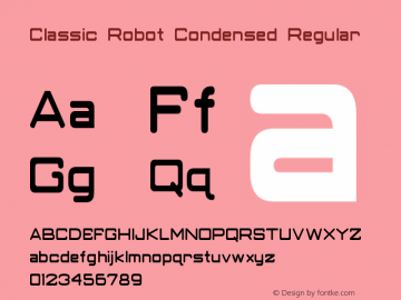 Classic Robot Condensed Regular Version 3.10 August 21, 2014图片样张