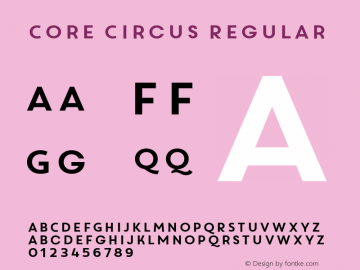 Core Circus Font,Corecircus Font|Core Circus Version 1.000 Font-Otf Font/Uncategorized Font-Fontke.com