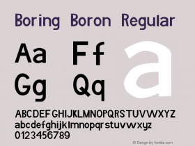 Boring Boron Regular Frog: 1.0 (12/3/98)图片样张