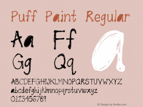 Puff Paint Regular Version 1.000图片样张