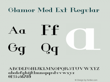 Glamor Med Ext Regular Version 1.000;PS 001.001;hotconv 1.0.56图片样张