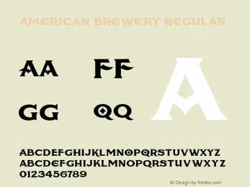 American Brewery Regular Version 1.000图片样张