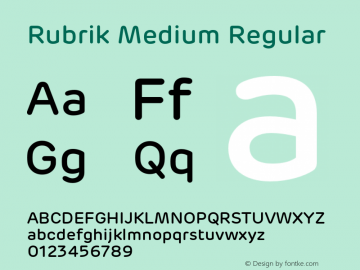 Rubrik Medium Regular Version 001.001;com.myfonts.newlyn.rubrik.medium.wfkit2.3RGH Font Sample