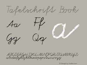 Tafelschrift Book Version 001.000 Font Sample