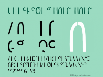 Undersong Half1 Half1 Version 001.000 Font Sample