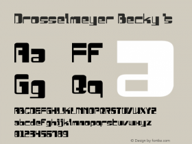 Drosselmeyer Becky's 2 Font Sample