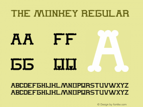 The Monkey Regular Version 1.00 November 16, 2013, initial release Font Sample