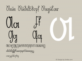 Neue Rudelskopf Regular 0.000 Font Sample