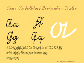 Neue Rudelskopf Verbunden Italic 0.000 Font Sample