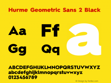 Hurme Geometric Sans 2 Black Version 1.001图片样张