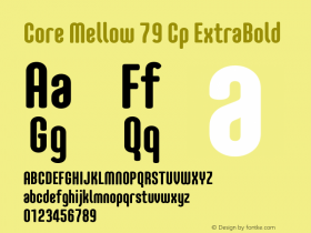 Core Mellow 79 Cp ExtraBold Version 1.000图片样张