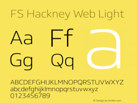 FS Hackney Web Light Version 1.000图片样张