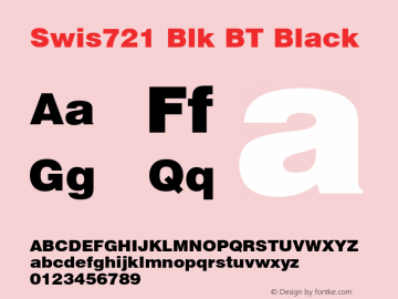 Swis721 Blk BT Black mfgpctt-v4.4 Dec 11 1998图片样张