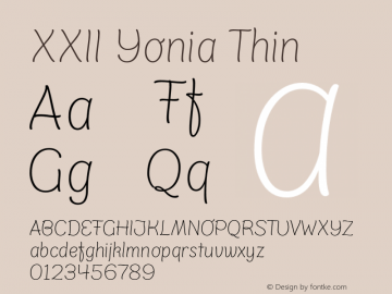 XXII Yonia Thin Version 1.002 | wf-rip图片样张