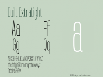 Built ExtraLight Version 1.000;com.myfonts.typodermic.built.extra-light.wfkit2.42ze Font Sample